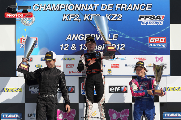 Jules Bollier - 3me au GPO ANGERVILLE - Ideal Kart - Kosmic Parilla